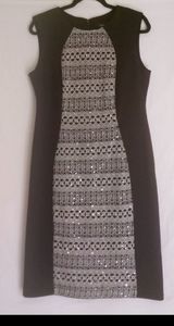 R&M Richards black and silver dress